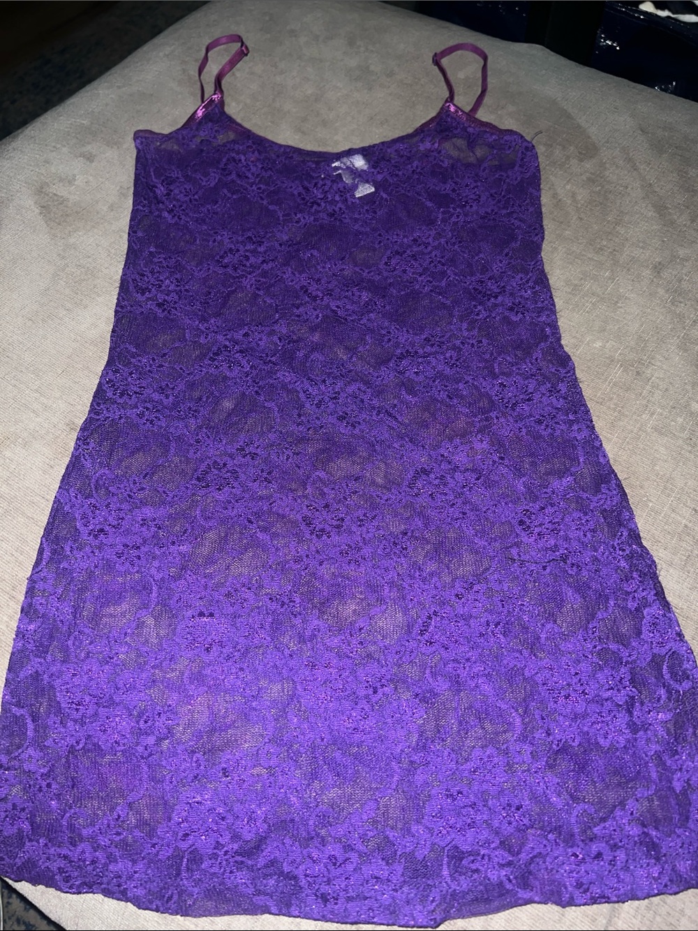 Bozzolo Purple Lace Tank Top